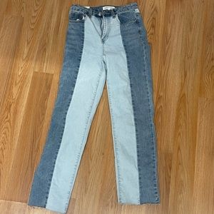 Split color jeans size 1